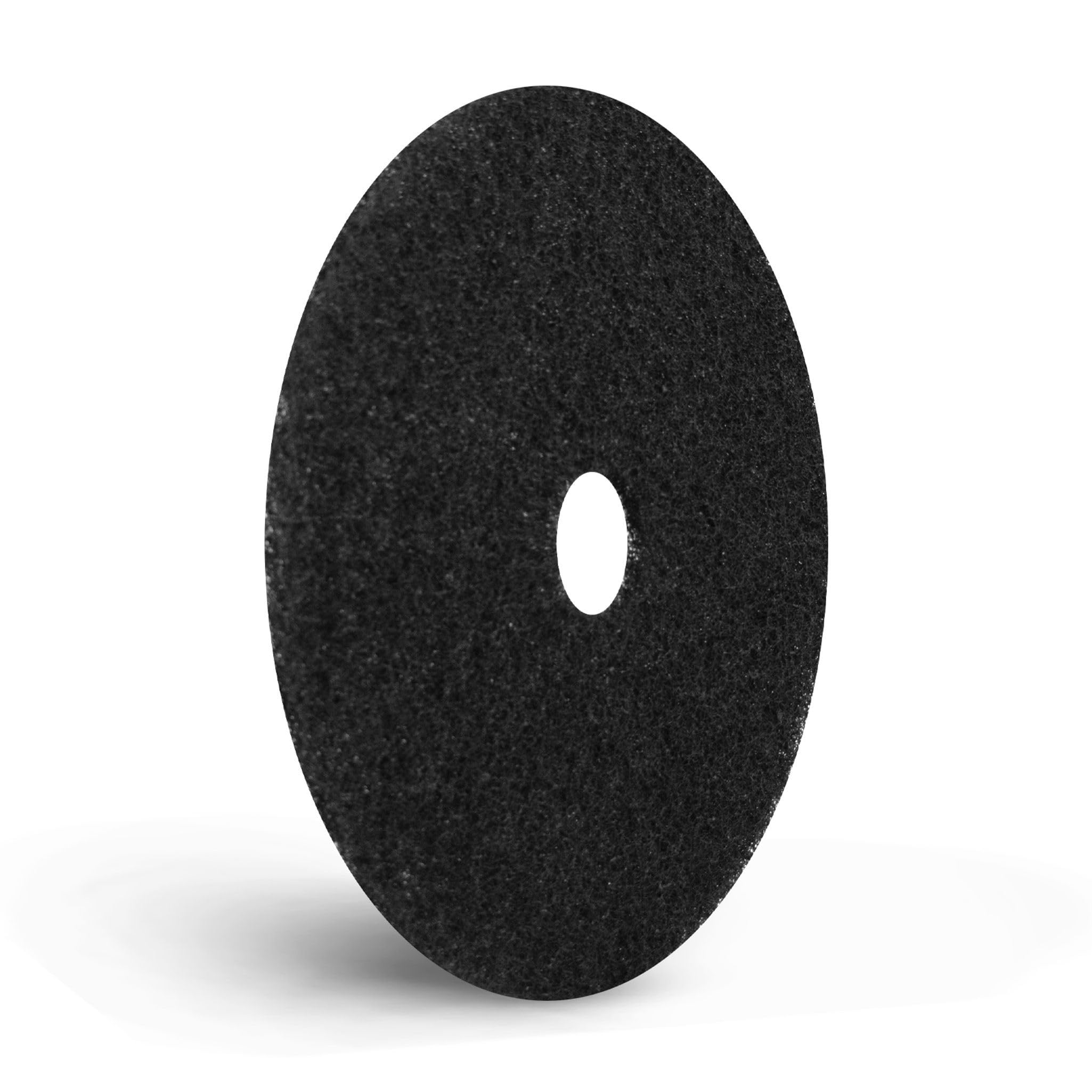 Americo Black Strip Stripping Floor Pad, 10" Diameter, 3.25" Center Hole, 5 Pads/Case, Made of 100% Recycled Content, USA Made - Image 10
